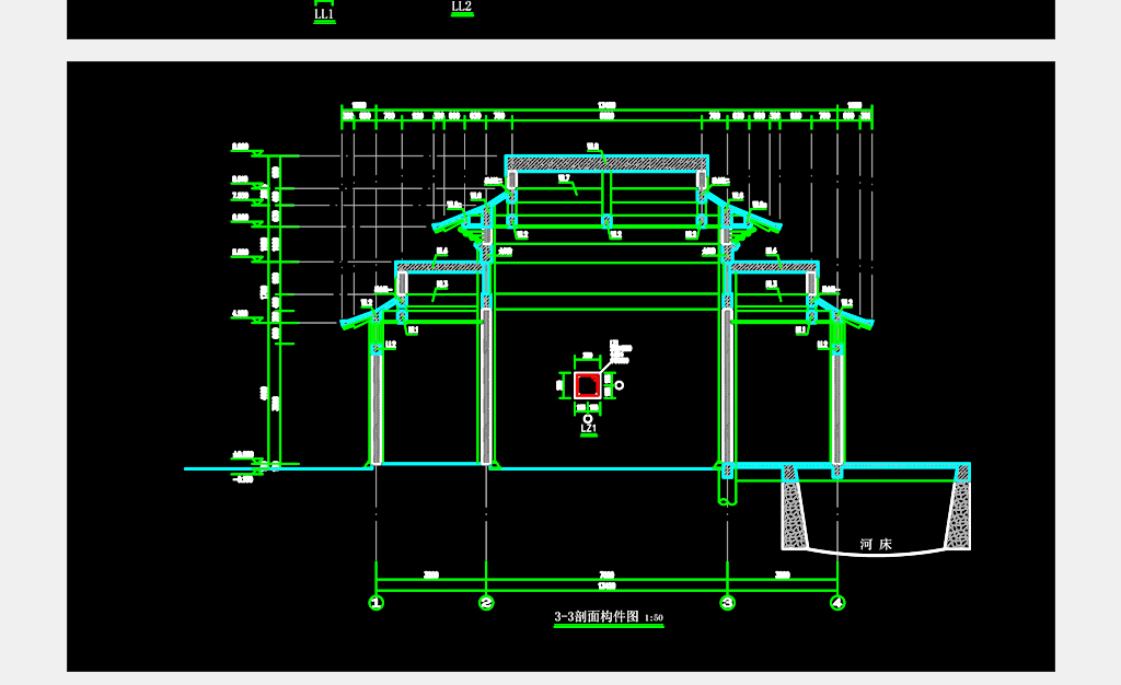 古建筑门楼建筑cad图纸