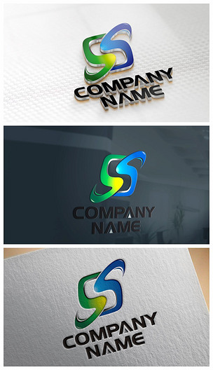 字母ss个性创意电子科技标志logo矢量