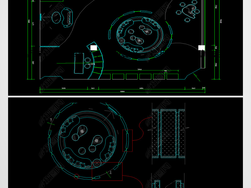 CADֽרʩͼ