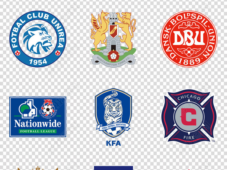 欧冠五大联赛世界杯队徽足球队徽PNG素材