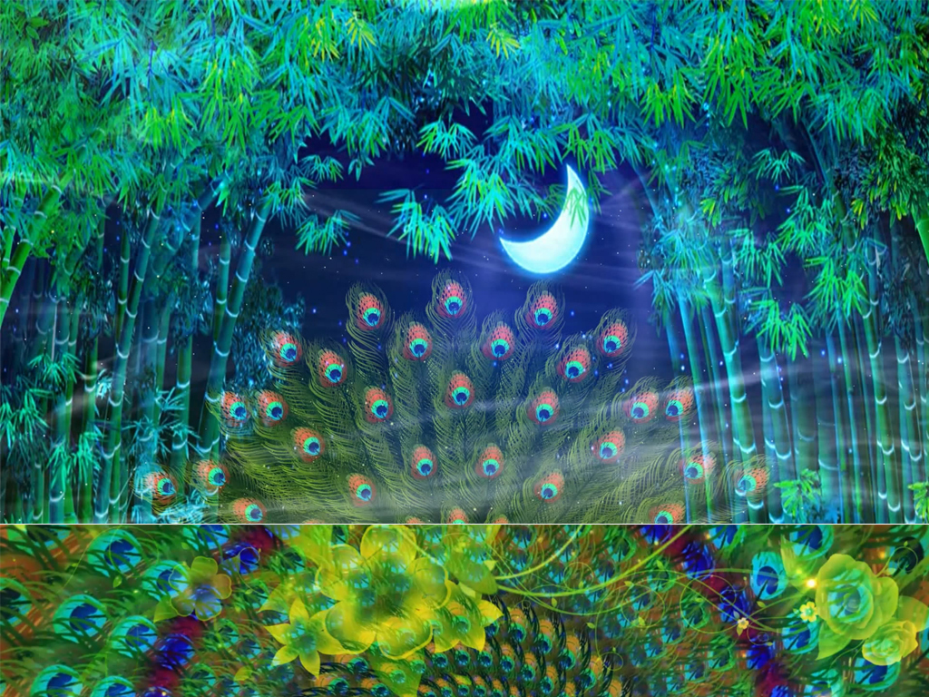 彩云之南民族LED舞台大屏背景视频素材