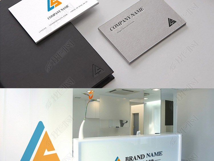 三角形logo字母S品牌标志设计