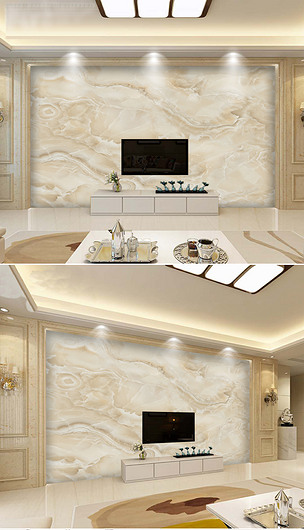 高清简约大气米黄大理石背景墙
