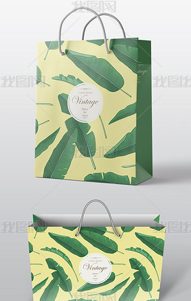 绿叶生态手提袋设计