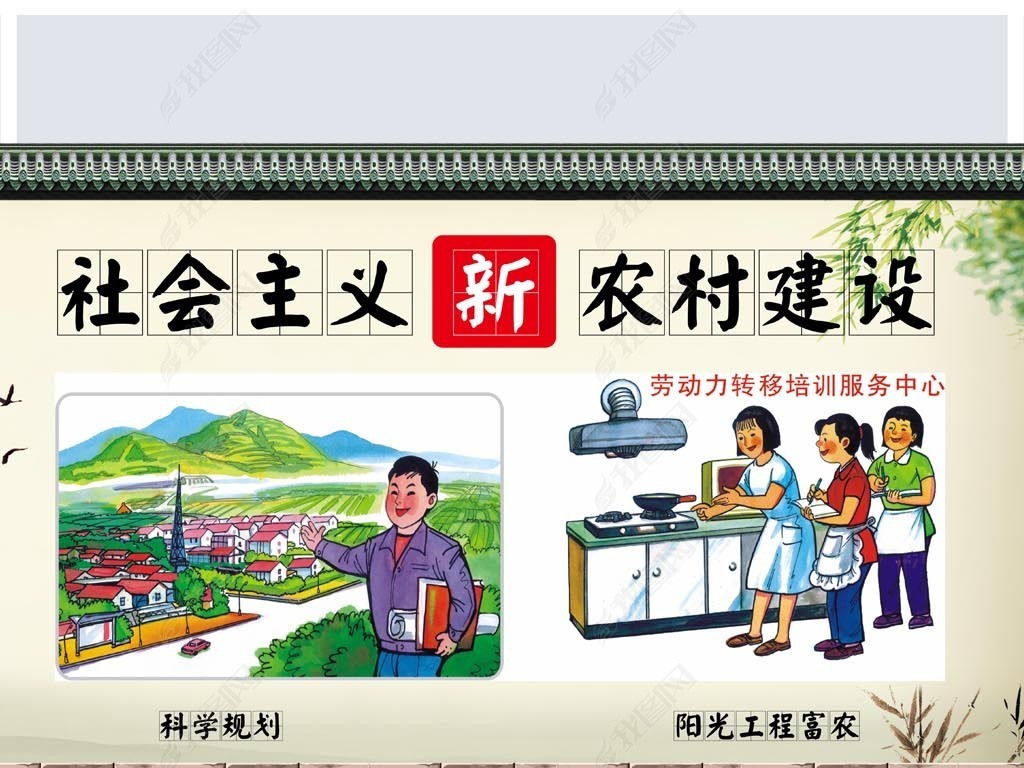 社会主义新农村建设墙绘