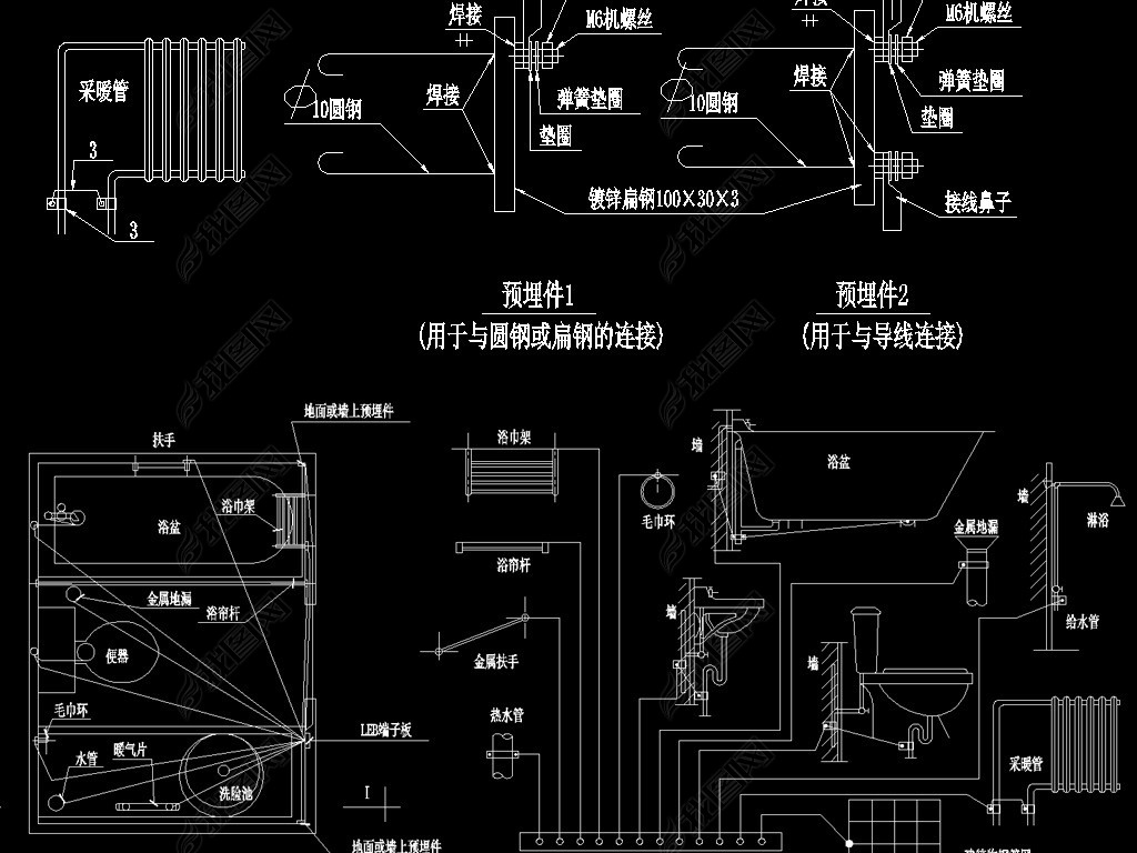 等电位cad图集下载-编号18560909-工装施工cad图纸-我图网