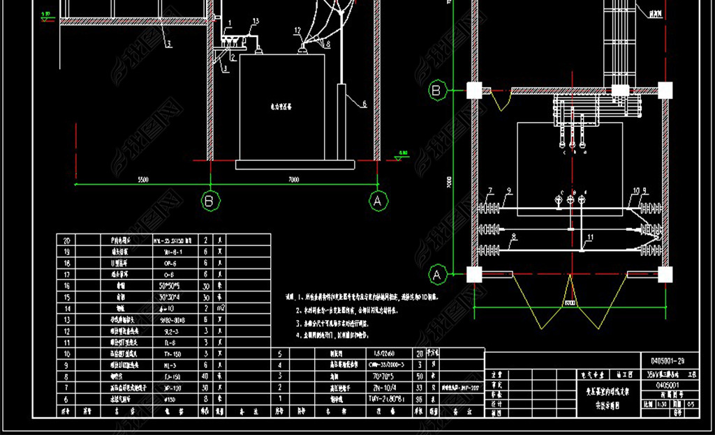 CADѹվ35KVȫ׵ʩͼֽ