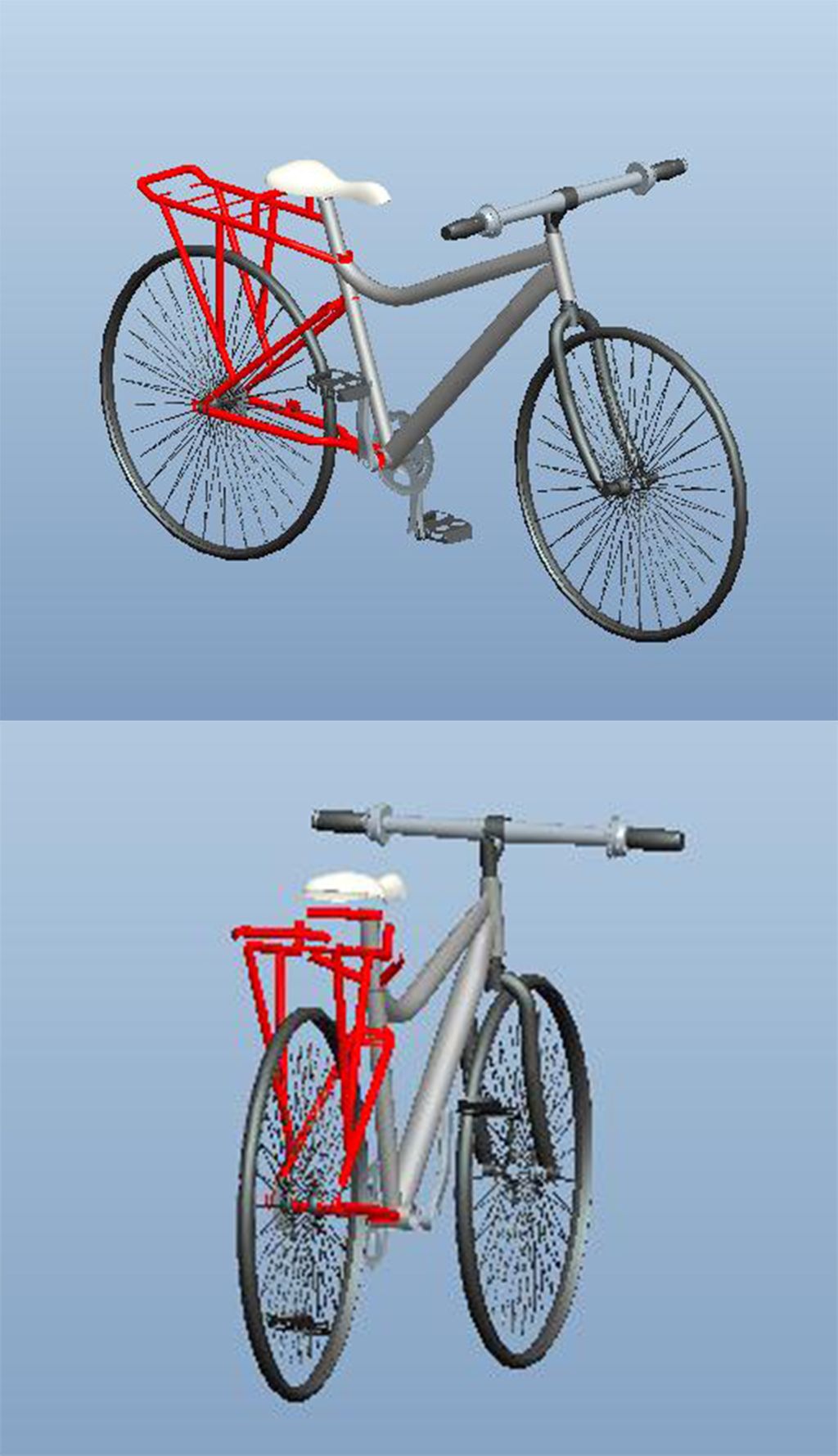 三角车架自行车