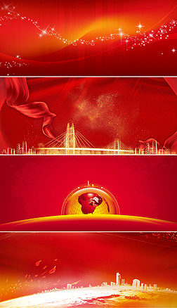 红色banner背景专题模板-红色banner背景图片素材下载-我图网