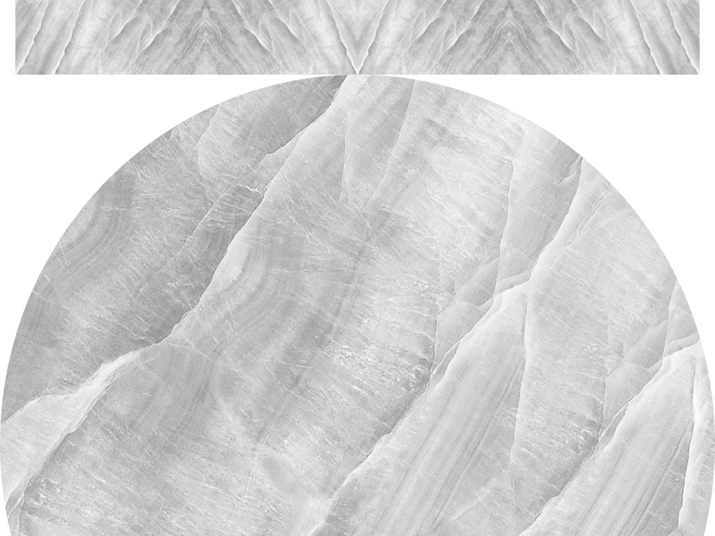 浅灰拼花大理石纹电视背景墙