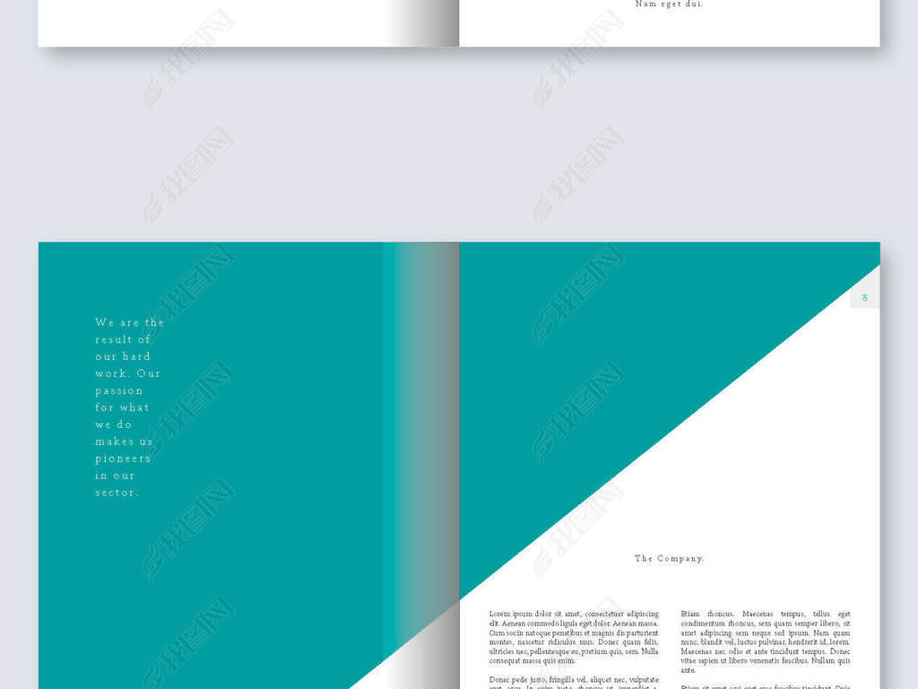 教育培训学校word宣传画册版面设计模板