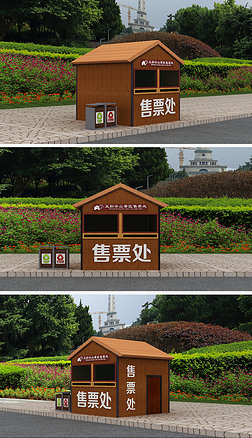 景区售票处门口景区大门检票口