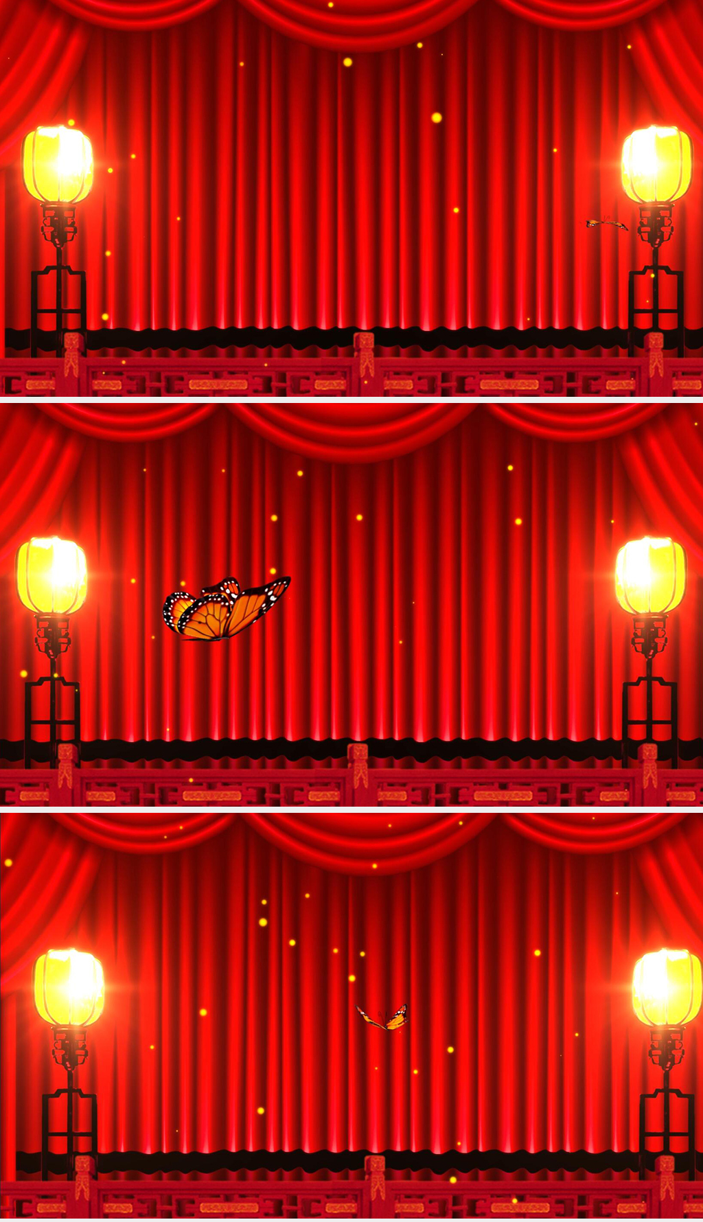 中国风相声小品戏曲舞台led视频素材