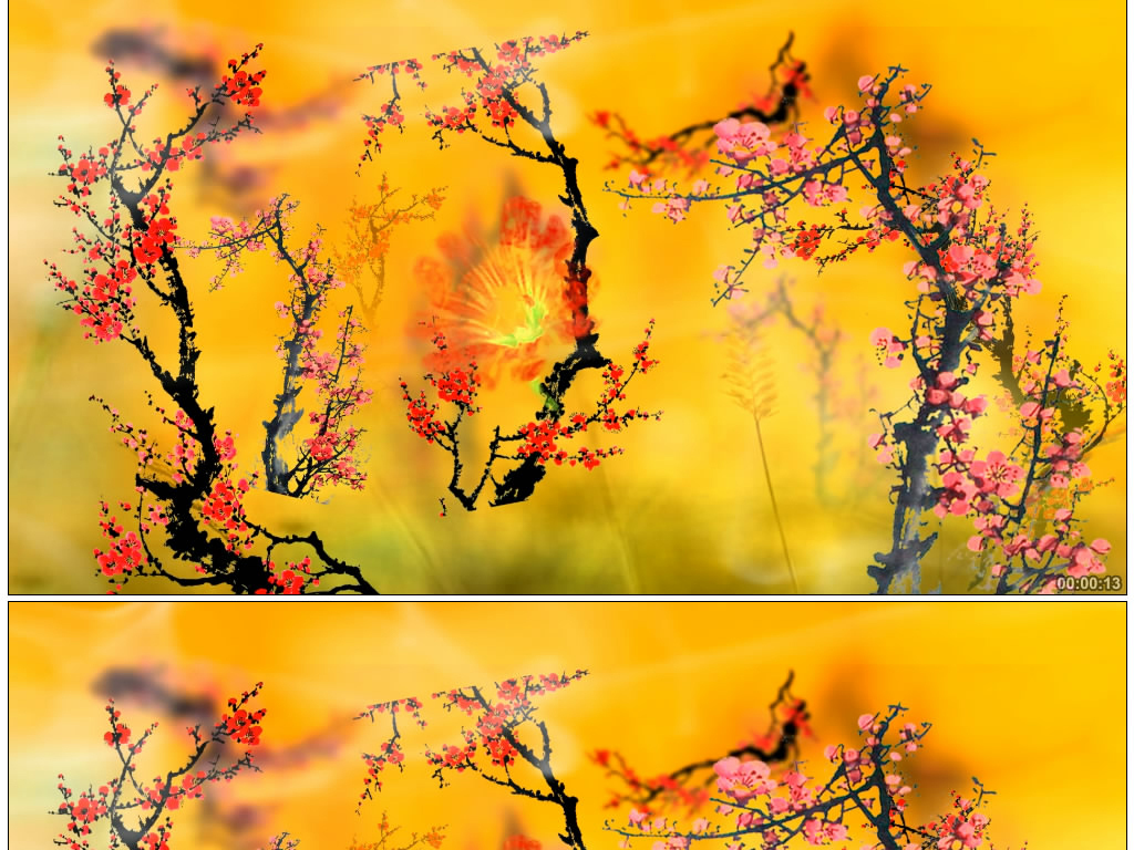 梅花黄梅戏模板素材_高清MP4格式下载(视频5