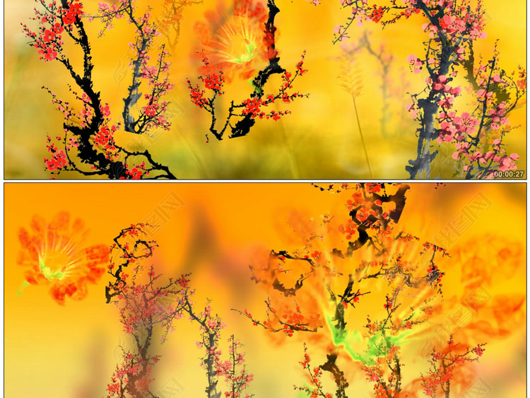 梅花黄梅戏模板素材_高清MP4格式下载(视频5