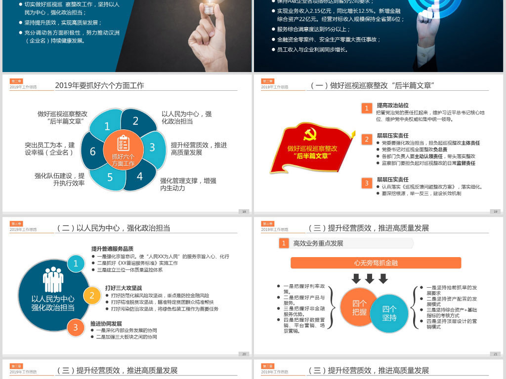 公司企业国企2019务虚会工作思路PPT