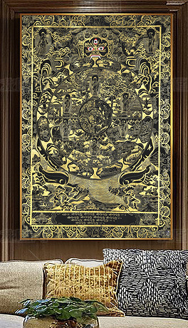 高清六道轮回唐卡