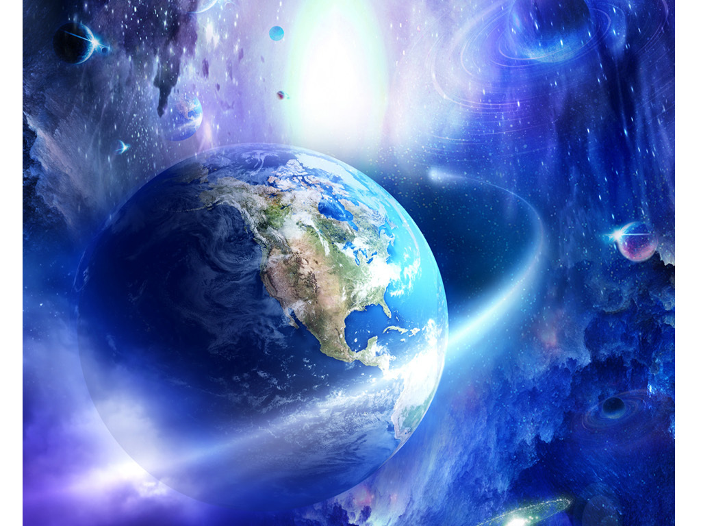 宇宙之星星空天顶壁画