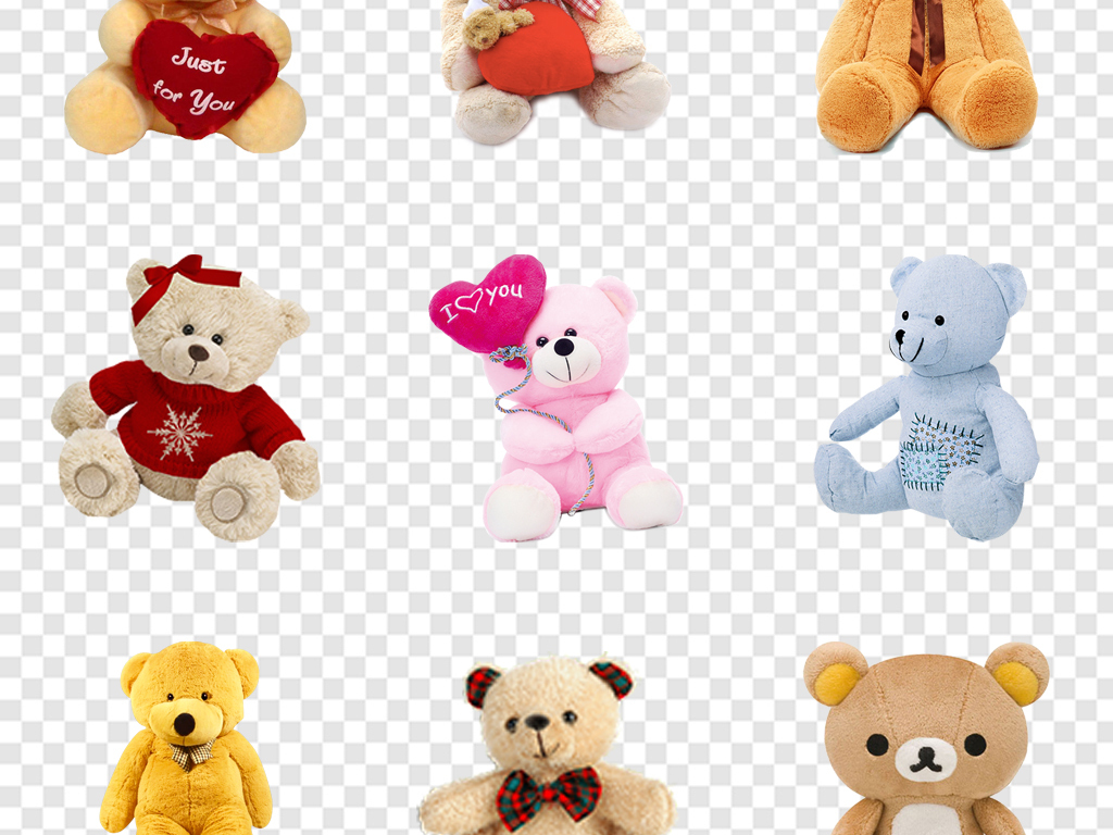 玩具店毛绒玩具小熊宝宝礼物海报素材背景图片
