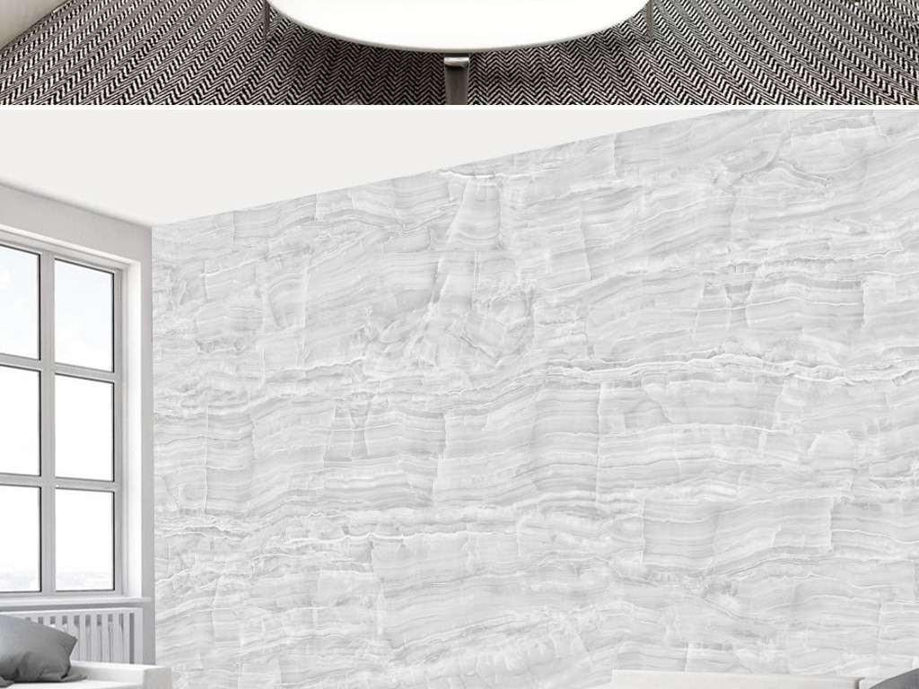 现代简约浅灰大理石玉石背景墙