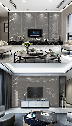 现代简约英伦灰爵士白大理石纹背景墙|超清石纹英伦灰高档大理石纹