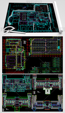 酒店火灾自动报警系统CAD设计图
