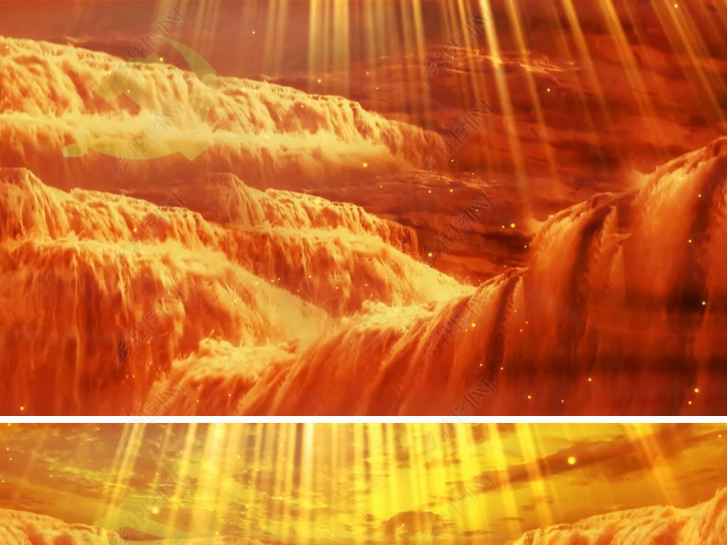 保卫黄河配乐成品黄河大合唱led动态视频素材