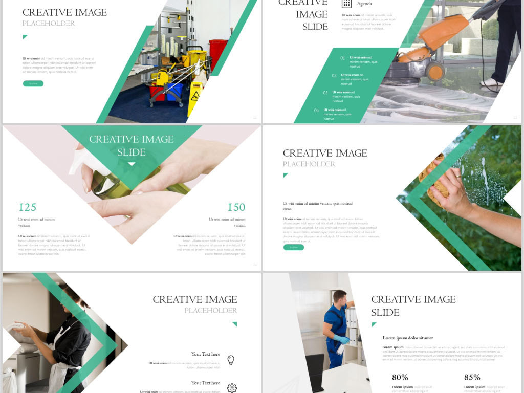 高端家政清洁保洁服务公司宣传PPT模板