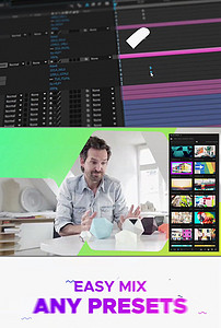 PR时尚图片视频切换包装预设效果展示模板素