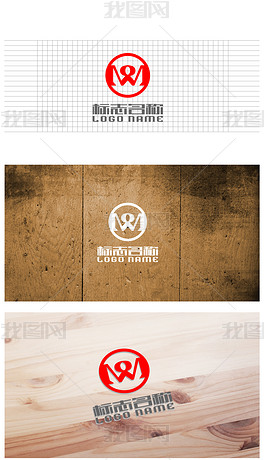 字母WMlogo专题模板-字母WMlogo