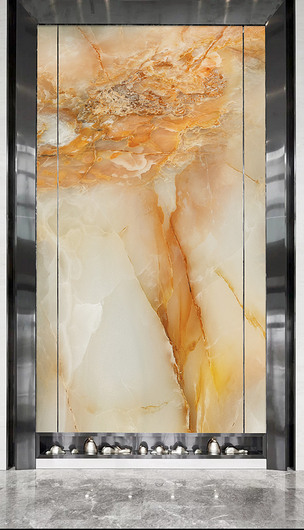 高清大气皇室玉石大板玄关背景墙