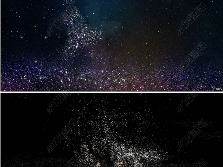 天鹅湖梦幻粒子舞蹈背景视频素材