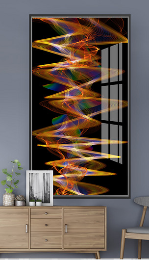 现代简约抽象艺术线条装饰画