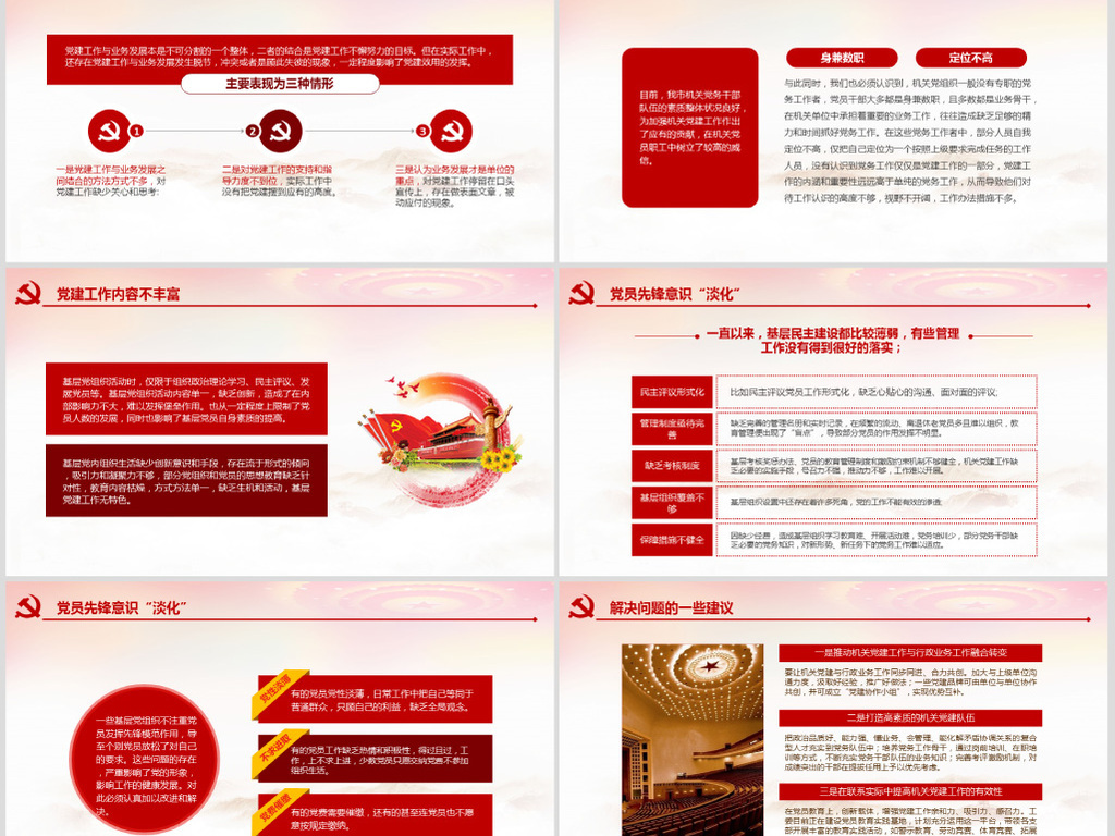 2019基层机关党支部党建工作总结ppt