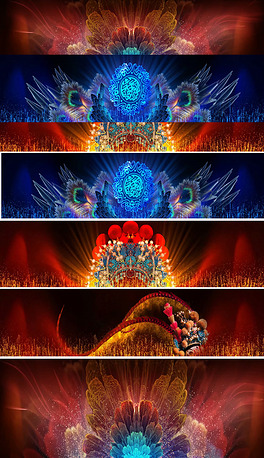 超宽频舞台背景制作民族舞蹈苗族舞蹈led视频