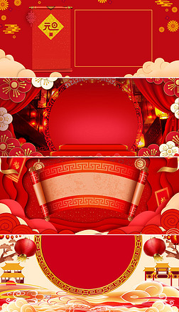 红色banner背景专题模板-红色banner背景图片素材下载-我图网