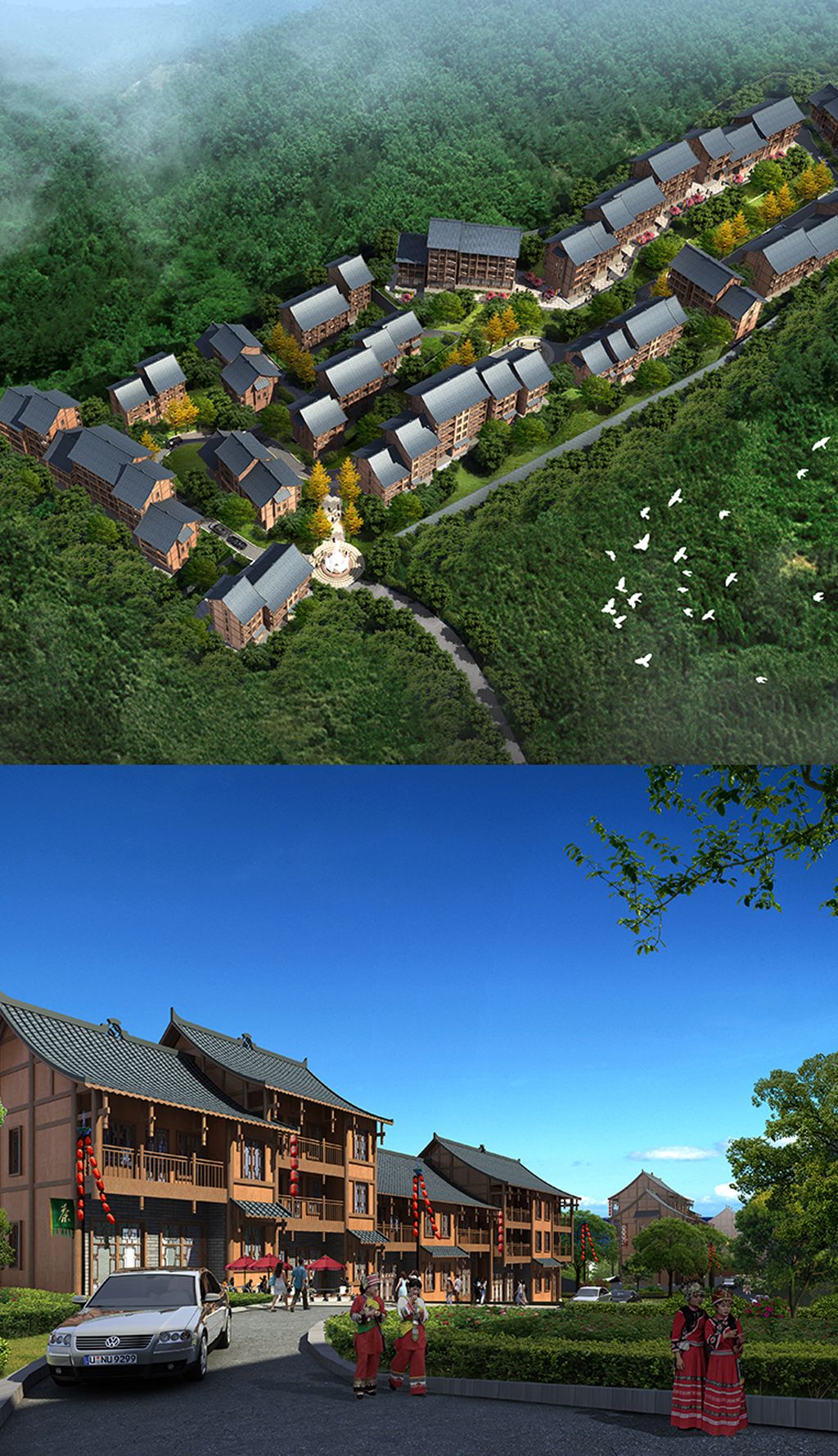 安置区土家新农村3d模型