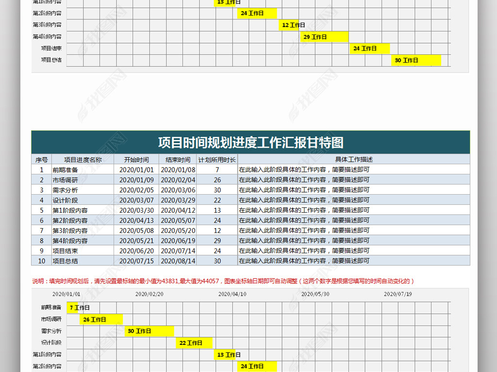 Ŀʱ滮ȹ㱨Excel