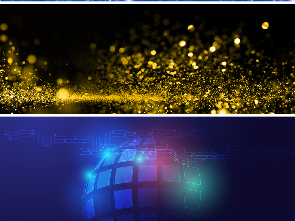 蓝色科技线条科幻大数据光效背景图片素材