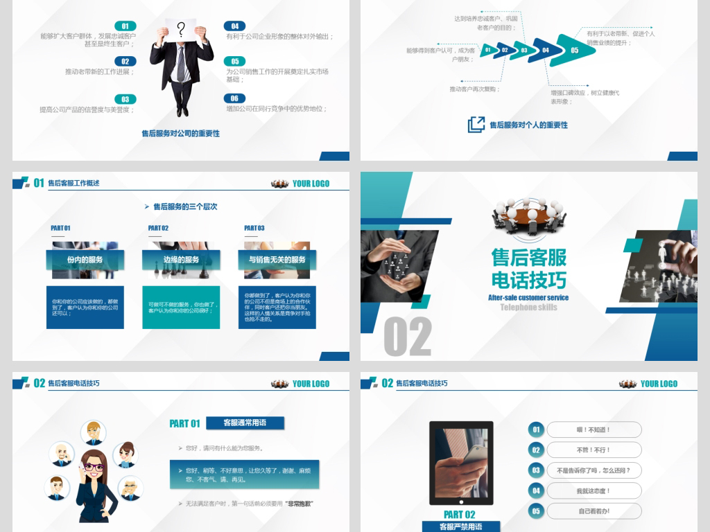 企业团队管理客服售后电销咨询沟通技巧培训