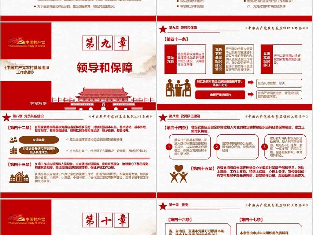 中国共产党农村基层组织工作条例学习解读