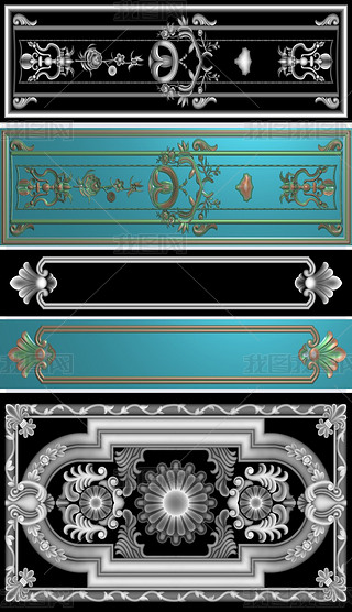 精雕圆花灰度图专题模板-精雕圆花灰度图图片素材下载-我图网