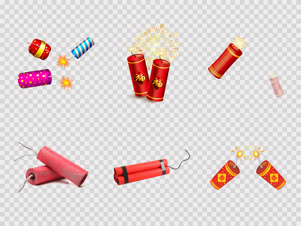 2019猪年新年元旦鞭炮烟花爆竹喜庆海报设计