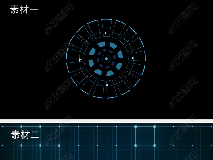 科技感点线人工智能视频制作特效素材合集