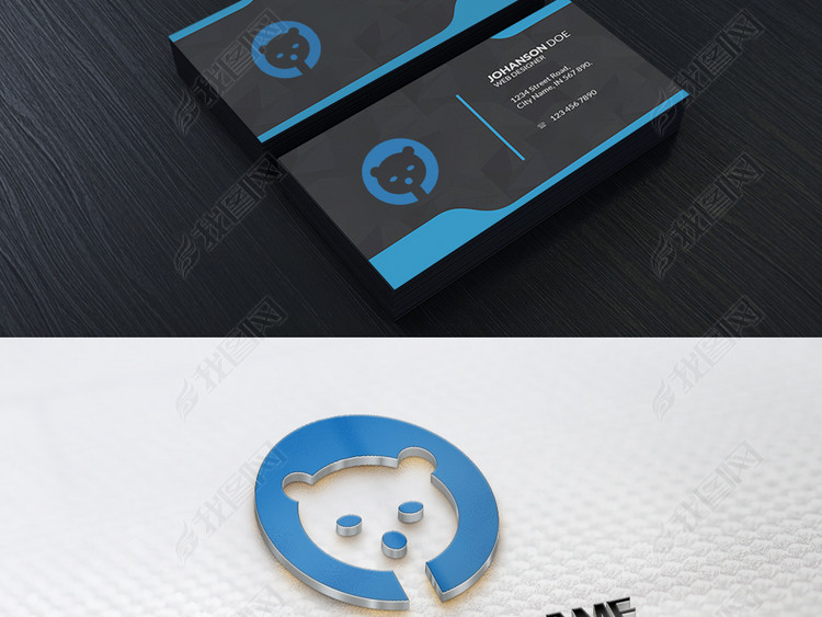 可爱小熊logo创意品牌动物标志