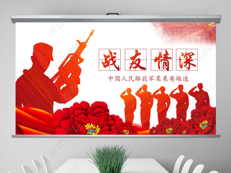 战友情战友录军人退伍老兵纪念相册PPT模板