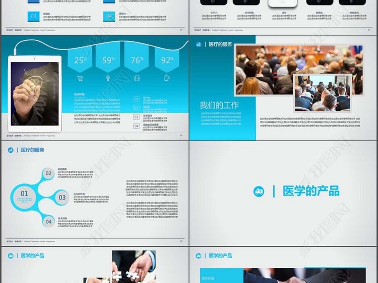 医学市场分析前景总结汇报PPT模板