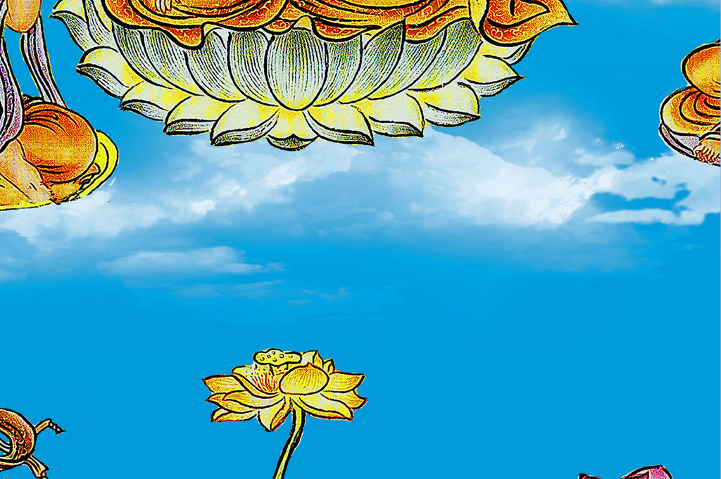 唐卡西天极乐世界如来佛众僧图图片设计素材_高清模板下载(112.