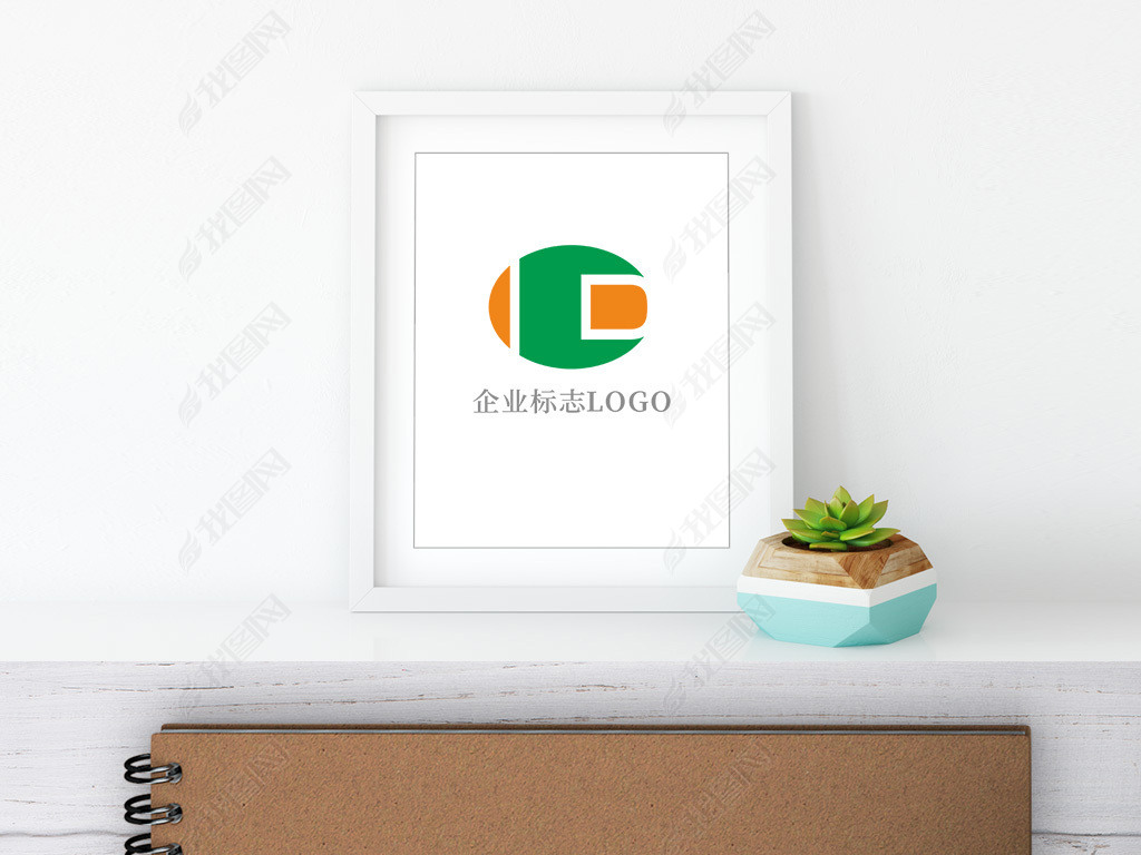 创意英文字母ID企业标志logo设计模板
