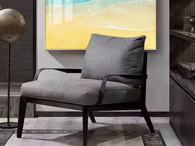 现代简约北欧抽象意境沙滩浪花客厅卧室装饰画